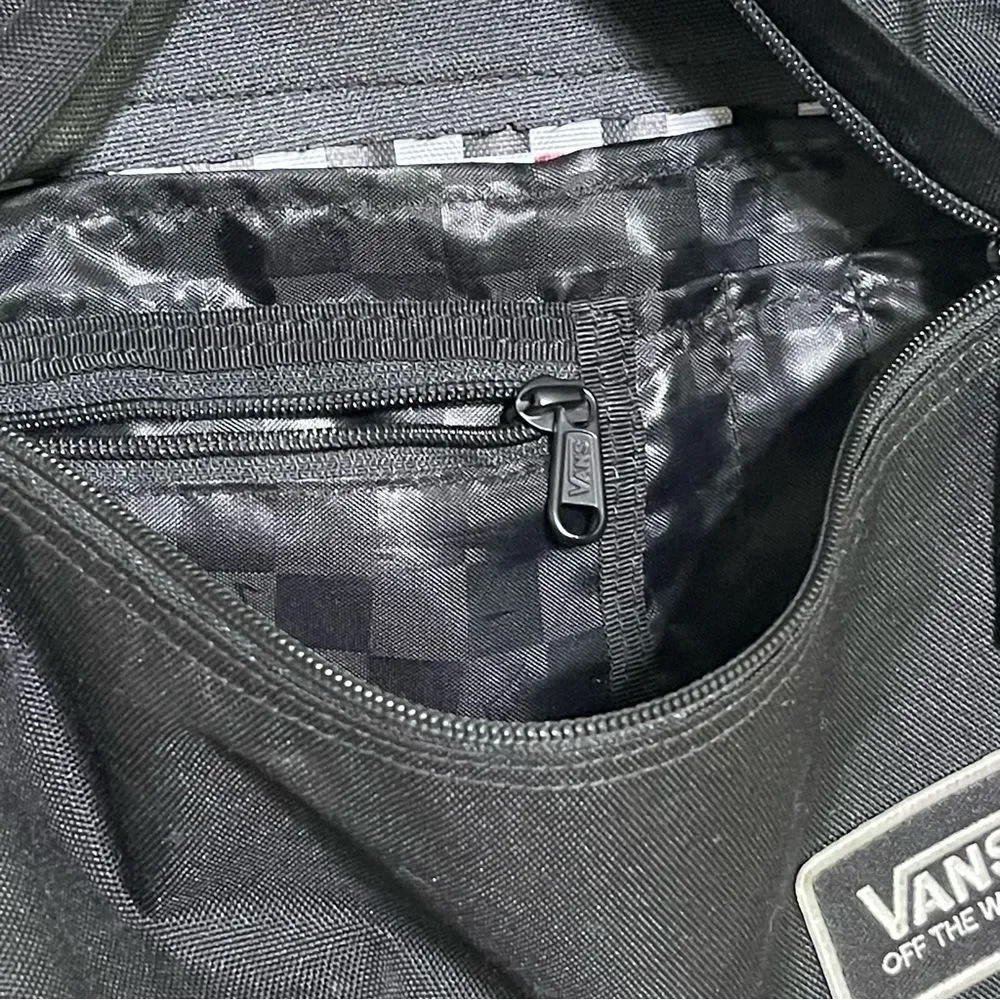 Vans Backpack Laptop Bag Checkerboard Colorful Glitter Zip Close School Everyday